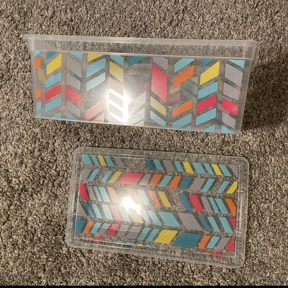 RE “Room Essentials” by Target Bin with Fitted Top and Tumbler / Plastic Glass - Picture 7 of 13